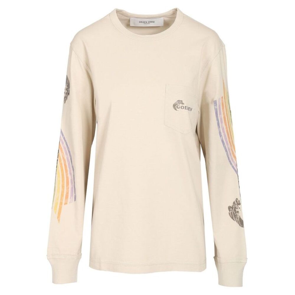 Golden Goose Women Sweatshirt With Print - Picture 1 of 5